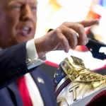 Trump's Gold Sneakers