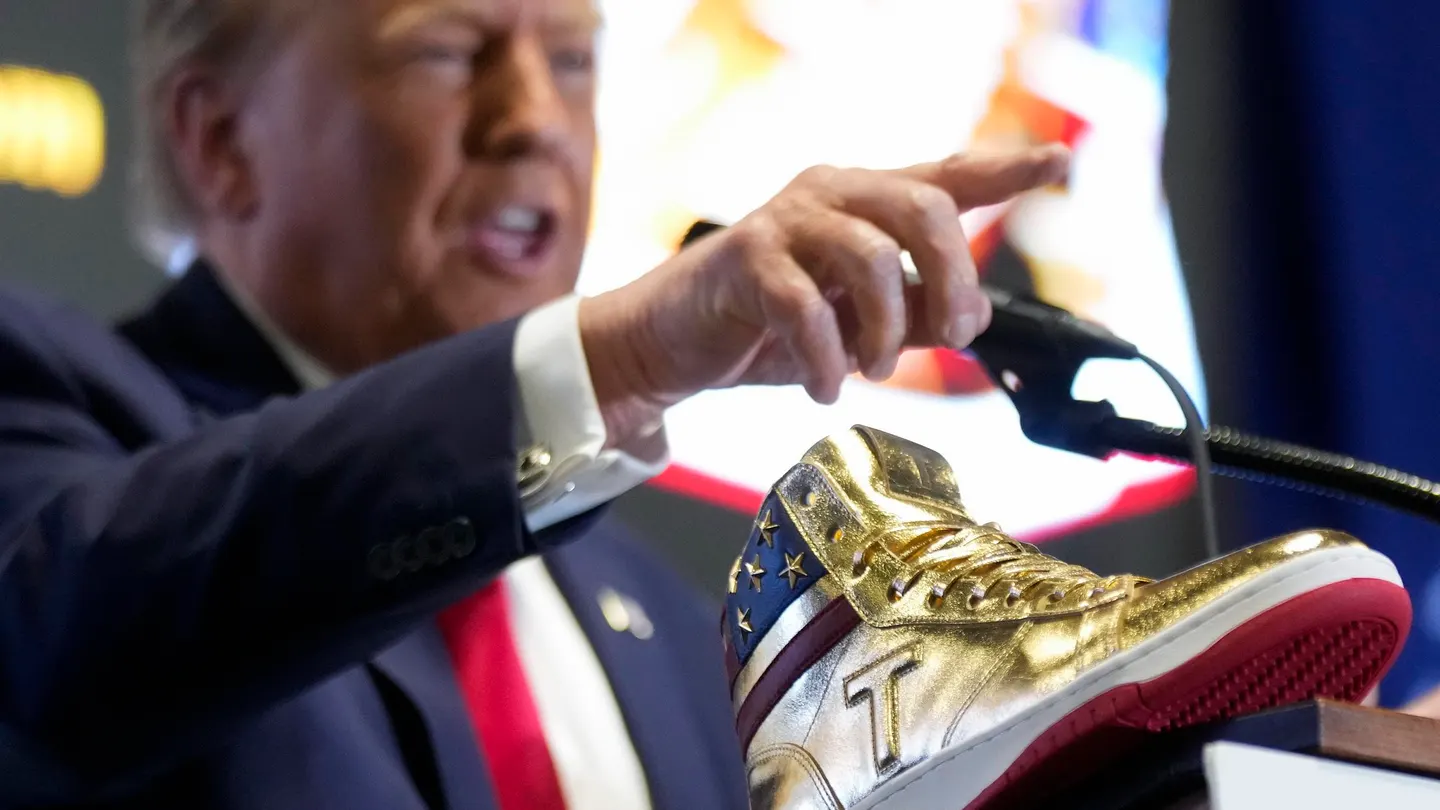 Trump's Gold Sneakers