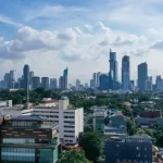 South Central Business district of Jakarta in Indonesia capital city