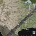 2024 Solar Eclipse Map QR Code