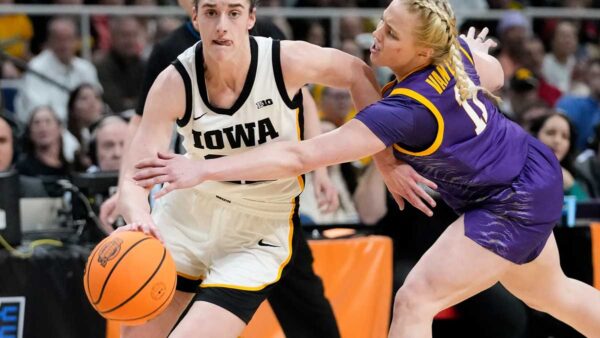 NCAA LSU Iowa Basketball