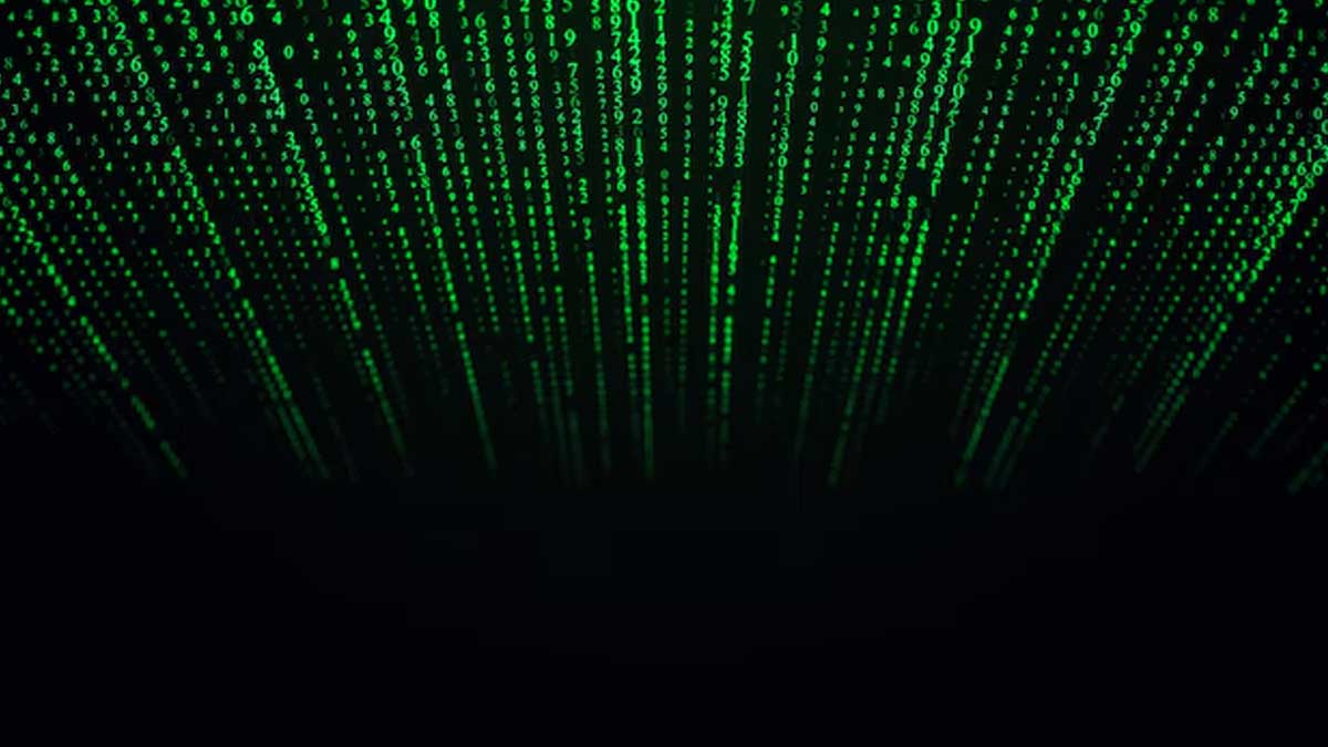 Binary code texture.