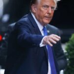 Donald Trump leaves for Hush Money trial