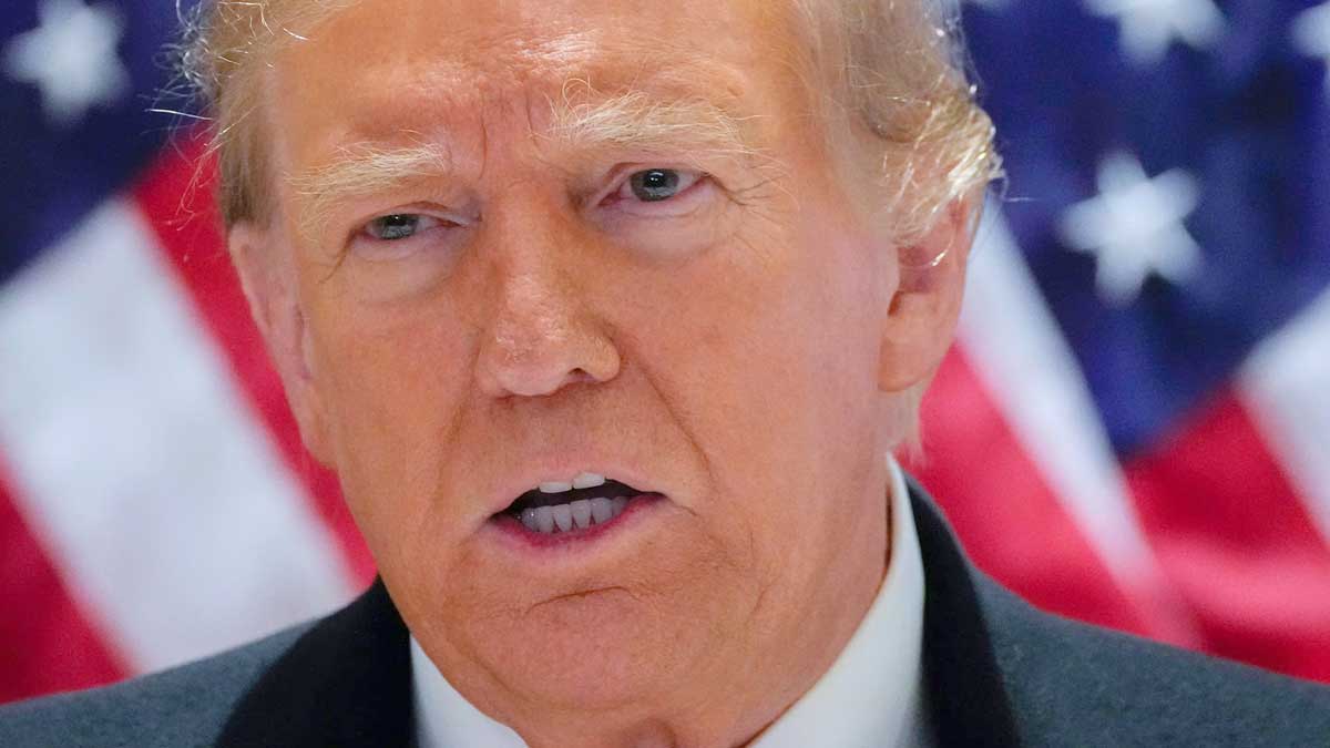 Trump Addresses Media Post-Court Appearance in Hush Money Case