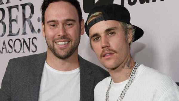 Scooter Braun and Justin Bieber