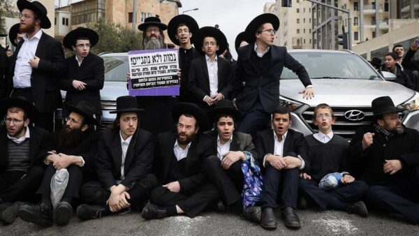 Ultra-Orthodox Jews Protest Conscription Bill in Jerusalem