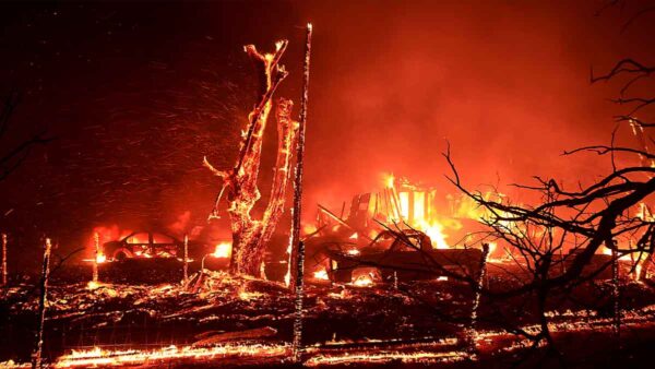 Corral Fire Rages in San Joaquin County, California