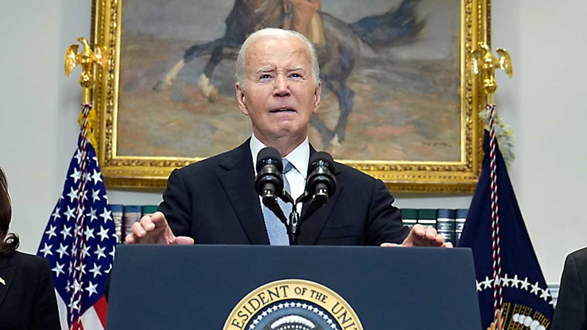 President Biden speaks July 14 in Washington, DC