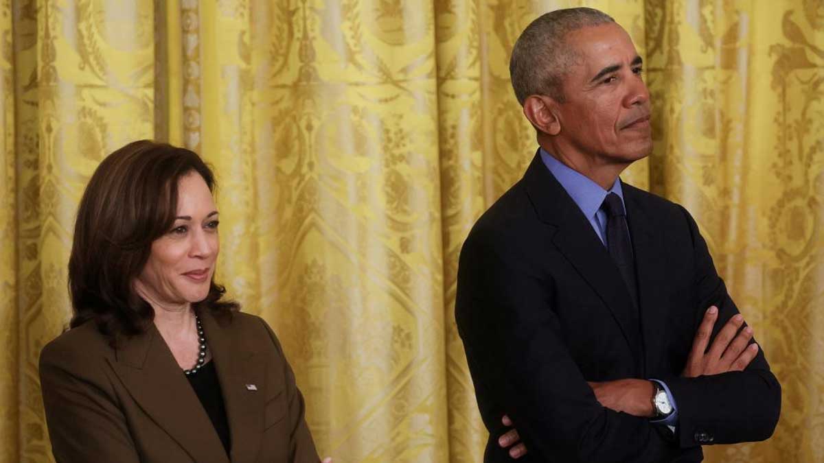 Obama and Kamala Harris