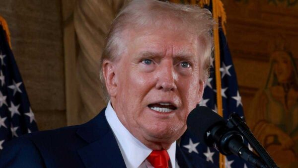 Trump Addresses Press in Palm Beach