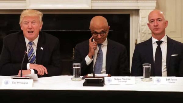 Trump and Bezos