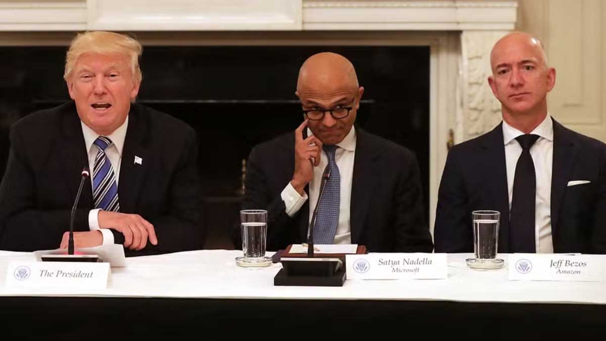 Trump and Bezos