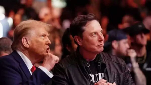Trump and Elon Musk at ufc event