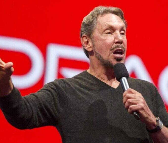 Larry Ellison with Oracle stock market decline
