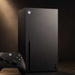 Xbox console and controller gaming setup