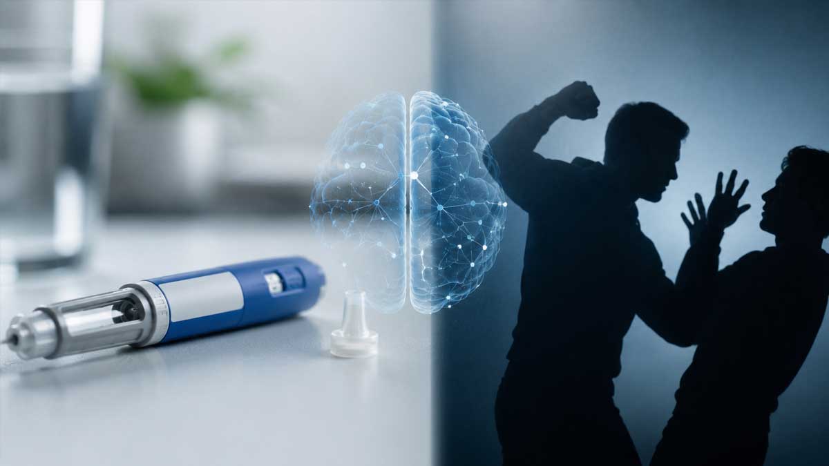 Ozempic medication and health study concept