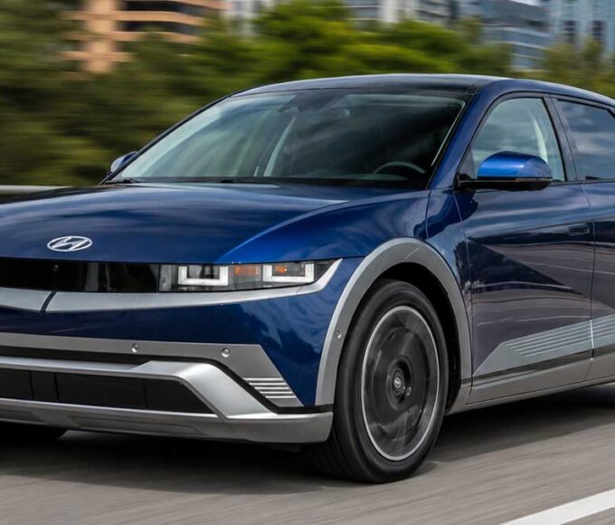 Hyundai Ioniq 5 electric SUV on the road