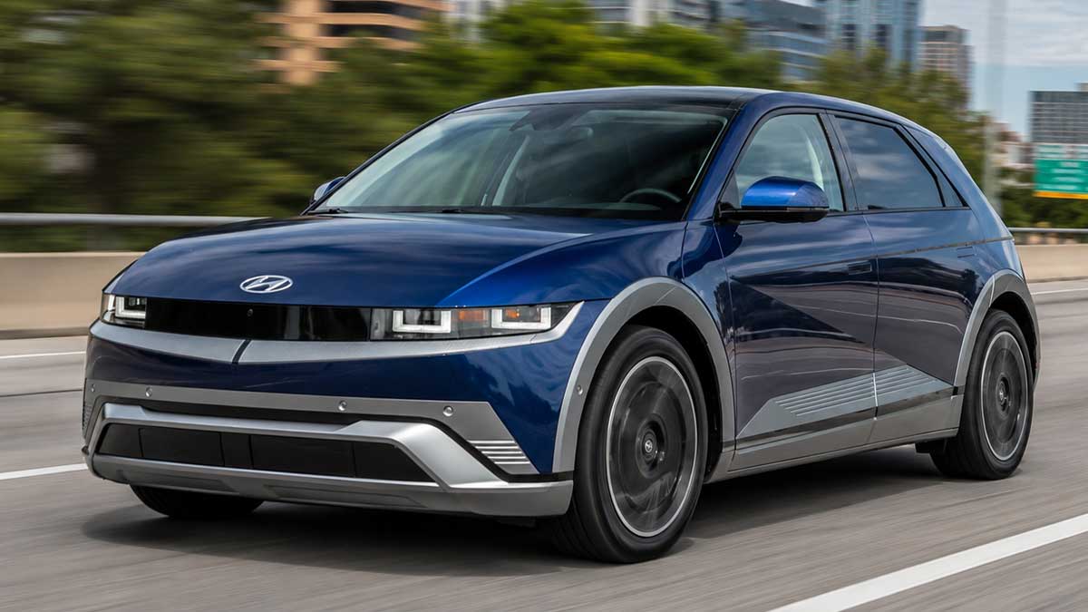 Hyundai Ioniq 5 electric SUV on the road