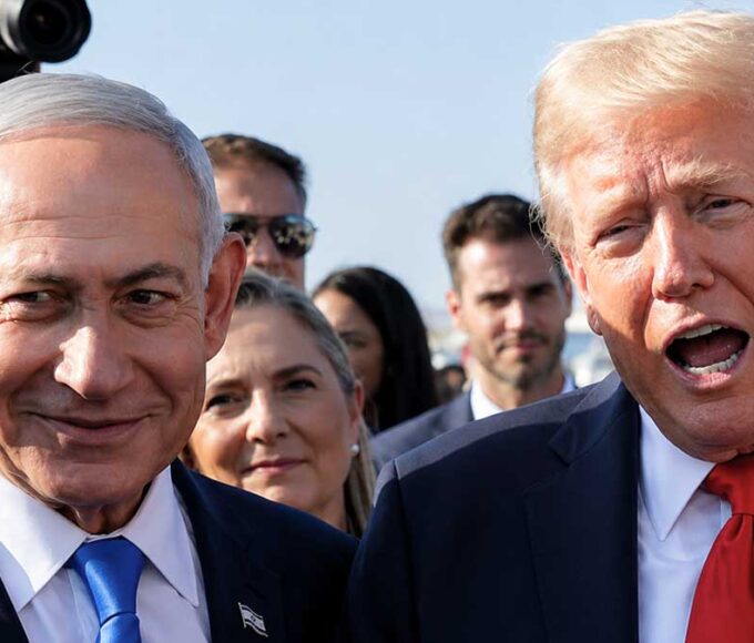 Trump and Netanyahu during a public appearance amid Iran deal tensions
