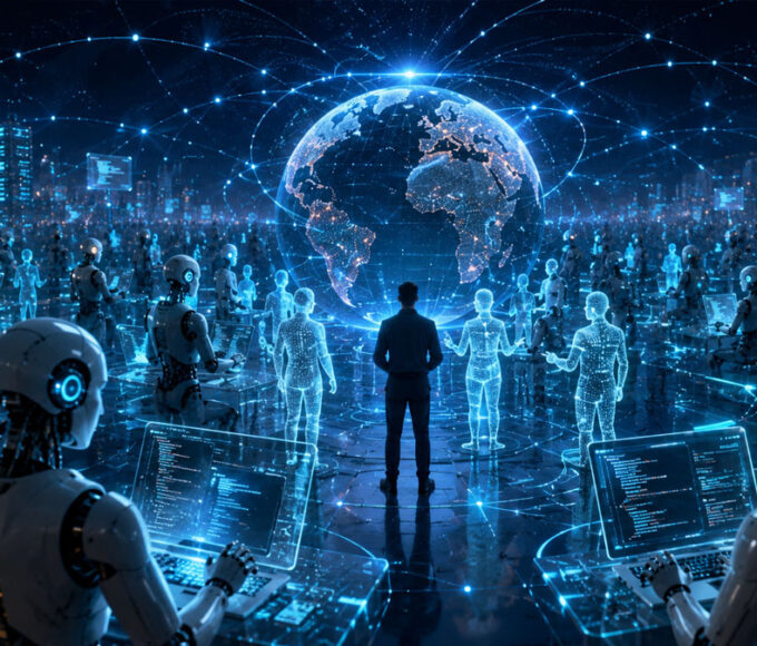 AI agents forming a digital society