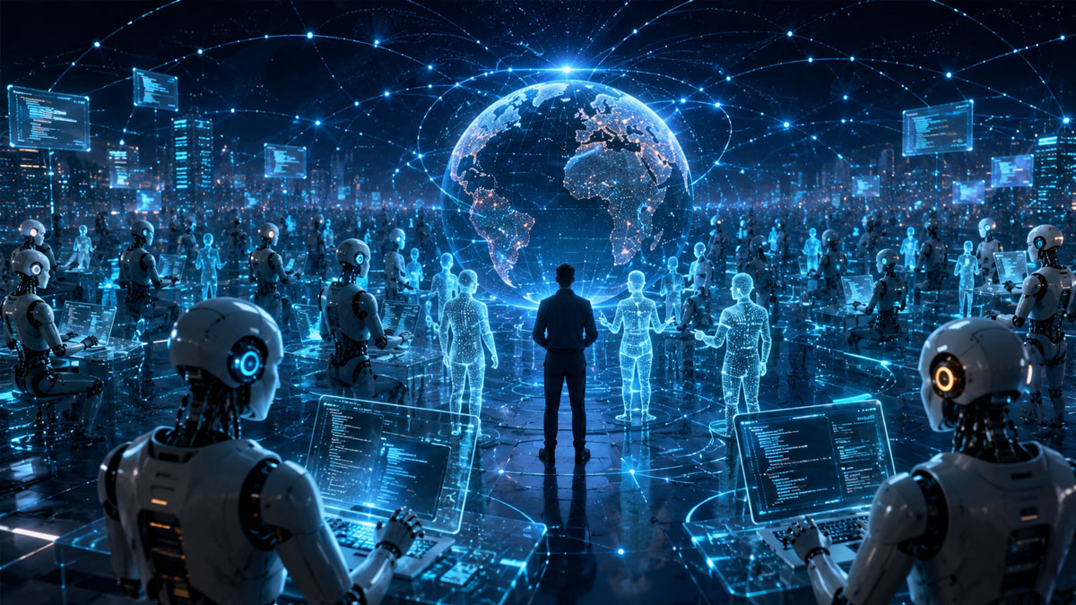 AI agents forming a digital society