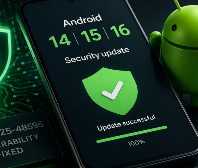 Android smartphone security update alert