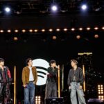 BTS members promoting Come Over song