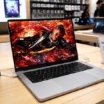 Apple MacBook Pro with vibrant OLED display