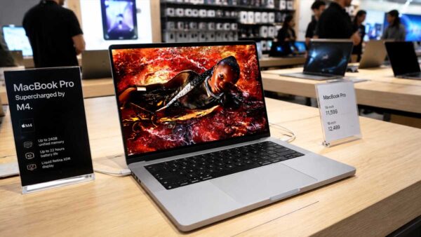 Apple MacBook Pro with vibrant OLED display