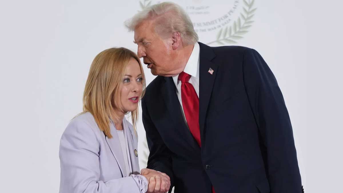 Trump and Meloni diplomatic dispute at G7 summit