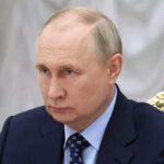 Vladimir Putin during official meeting