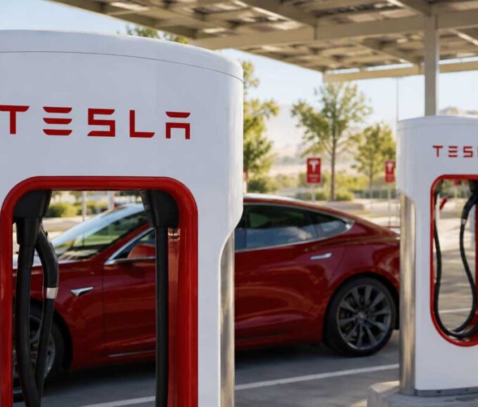 Tesla Supercharger station