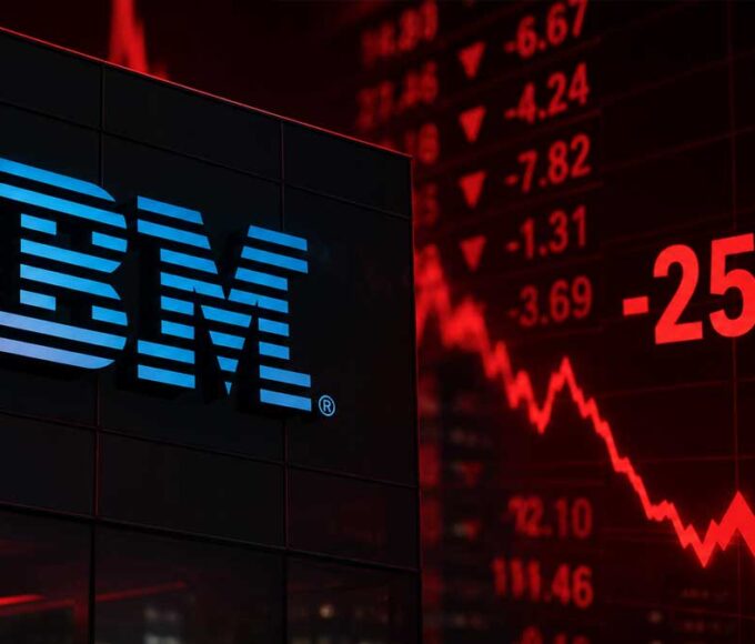 IBM stock market decline