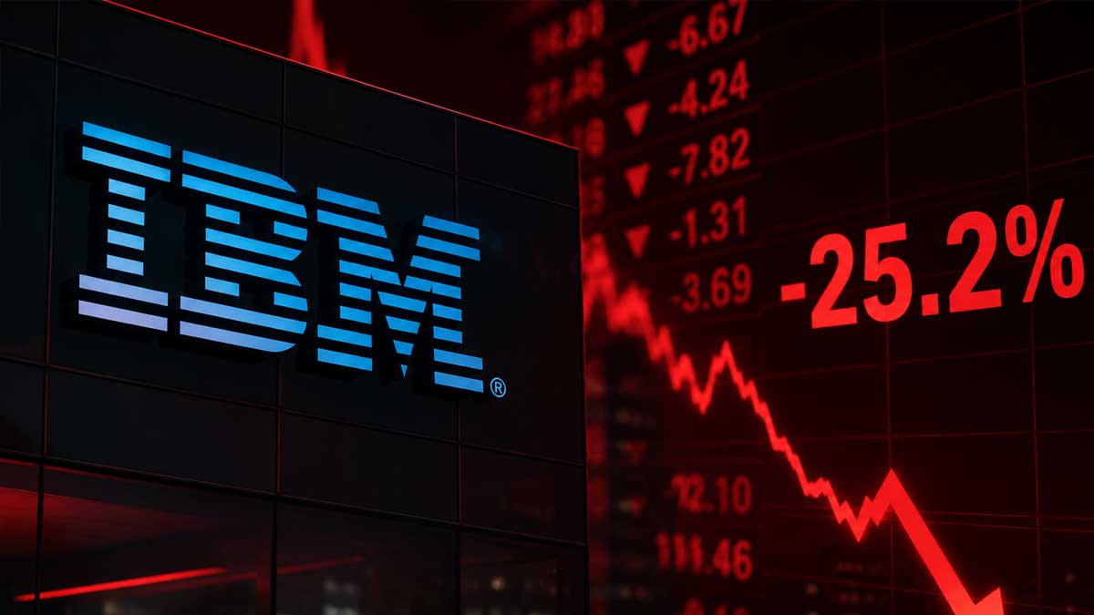 IBM stock market decline