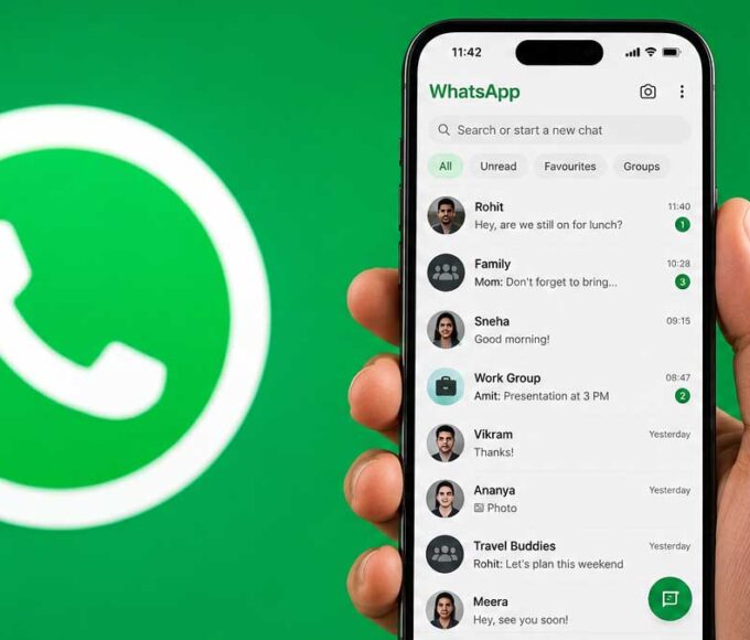 WhatsApp username feature on smartphone screen