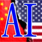China and US AI rivalry illustration with AI