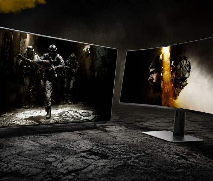Samsung Odyssey monitor with Call of Duty Modern Warfare 4