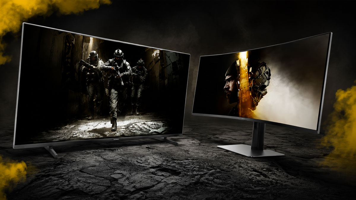Samsung Odyssey monitor with Call of Duty Modern Warfare 4