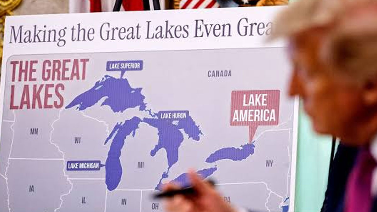 Trump Signs Order Renaming Lake Ontario ‘Lake America’