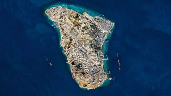 Kharg Island aerial view