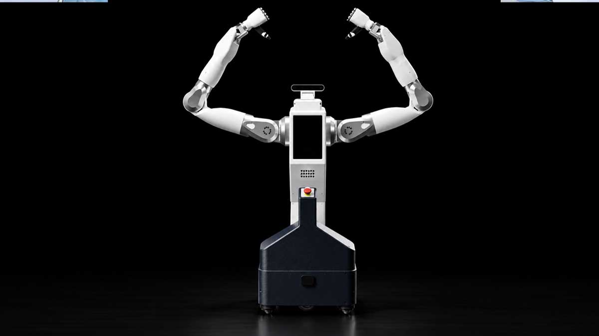 Feather Robotics mobile humanoid robot